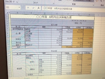 決算報告書